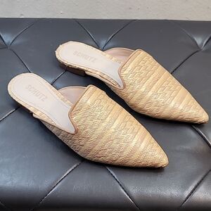 SCHUTZ Renly Slip on Pointed Toe  Flats